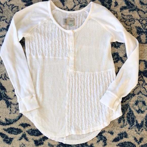 Anthropologie Tops - Anthropologie Saturday/Sunday Cozy Waffle Top XS Anthropologie Tops - Anthropologie Saturday/Sunday Cozy Waffle Top XS